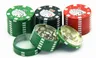 Broyeur de jetons de Poker à trois couches en alliage de Zinc, diamètre 42MM, allume-cigare cassé