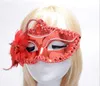 Hallowmas Venetian Eye Mask Masquerade Masker med Blomma Fjäder Påsk Mask Dance Party Holiday Mask G602