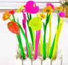 Many Fashion Spicy Creative Stationery Sweet Lucky Bloom Plant Floral Pattern Handle Ballpoint Pen Stationery Free Shipping