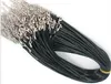 Collier de cordon en caoutchouc noir 100pcslot avec ferm￨res de homard pour bricolage bijoux de mode 18 pouces W41135636