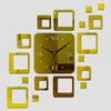 Настенные часы Оптовая- 2022 Прибытие прекрасное искусство Diyclock Clock Living Room Кварц Акриловый зеркал Смотрейные часы Безопасное новичок на дому. Дети1