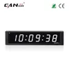 [Ganxin] 1inch display 6 Digit Led Relógio para o interior com controle remoto intervalo de treino Controle Temporizador em branco Tubo de parede Relógio Digital