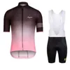 Maglia da ciclismo Rapha Team Set bici maniche corte camicia bavaglino / pantaloncini tuta estate abbigliamento da bicicletta da uomo Ropa ciclismo hombre Y21031810