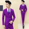 Wholesale- 3 piece (Jacket+Vest+Pant) Pink Tuxedo Slim Fit Boys Prom Suits With Pants Mens Wedding Suit for Men Party Dress Costume Black