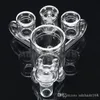 Luxury XXXL Quartz Thermal Banger Nail 50mm Bowl 28mm Skålar Glas Carb Cap Dabber 3D Double Tube Dab Rig 601
