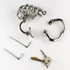 Cage à coq à verrouillage furtif pour homme, avec dispositif de stimulation du Massage du Scrotum réglable, jouets sexuels BDSM 2288981