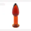 Cristallo dildo anale vetro pyrex butt plug artificiale cazzo maschio pene femmina masturbarsi giocattolo del sesso per adulti per donne uomini gay