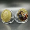 100 pcs não magnética 2018 jesus a última ceia ceia do jantar tema 24 k real banhado a ouro 40mm de diâmetro lembrança moeda emblema moedas