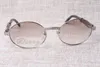 High-end Yuvarlak Elmas Güneş Gözlüğü 7550178 Doğal Siyah Ve Beyaz Açı Gözlük Çerçeve Güneş Gözlüğü Erkekler Kadın Gözlük Boyutu: 57-22-135mm