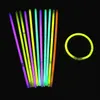 Multi Color Glow Stick Armband Halsketten Neon Party Blinklicht Stick Neuheit Spielzeug Konzert Flash Sticks IC6076309926