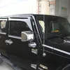 Bil backiew spegel dekoration täcker exteriör tillbehör till jeep wrangler jk 2007-2017 krom