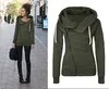 Vente en gros - Femmes Hiver Chaud Casual Manches Longues Col Irrégulier Zipper Lâche Pull Jumper Manteau Plus Taille S-XL