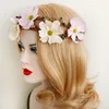 40% de descuento en nueva corona Banda para el cabello Diademas de flores de encaje Bohemia Boda en la playa Envoltura para la cabeza nupcial de Navidad Elástico para damas de honor nupciales Adultos