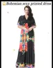 Kvinnor Sommar Boho Dress Vestidos Largos Robe Femme Beach Dress Plus Size Bohemian Maxi Dress XL-7XL