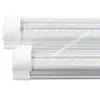 T8 8FT V-Shaped Led Tube Double Glow Integration For Cooler Door Lights AC110-277V Warm Cool White Transparent Cover ce rohs