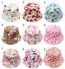 New 36 Models Children's Bucket Hats New Fashion Print Summer Sun Hat Colorful Patch Flat Caps