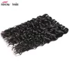 ISHOW Wholesale 8A Water Wave Virgin Hair Bundles Whft 3pcs 100％未処理のブラジルのペルーのインドのマレーシアのエクセンション8~28インチジェットブラック