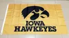 NCAA 아이오와 Hawkeyes 팀 폴리 에스테르 깃발 3ft * 5ft (150cm * 90cm) 깃발 장식 비행 집 정원 야외 선물