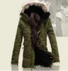 Thick Warm Long Winter Jackets Men Fur Hood Warm Winter Coat Black Green Men Down Jackets Plus Size M-3XL