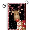 Julträdgårdsflaggor Santa Festival Decor Holiday Party Decoration Banner Ornament inomhus utomhus Pennon Courtyard hängande flagga6592258