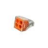 (10 unidades / lote) 773-104 PCT-104 tipo universal compacta conector 4 fios 24A 4 pino condutor de bloco de terminais 4 maneira push reutilizável empalm