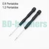 Nieuwe 142 mm zwarte plastic draaibare schroevendraaier Torx-sleutel T4 T5 T6 08 12 Pentalobe 15 Phillips 25 Y schroevendraaiers 100pcslo1238078