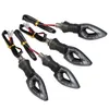 أسود 12 LED دراجة نارية نارية نارية مؤشرات الإشارة مؤشرات وميض Amber8022475