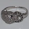 Victoria Wieck Handmade Wholesale Luxury Jewelry 925 Sterling Silver Blue Sapphire CZ Diamond Party Brand Women Wedding Leopard Ring Size6-9