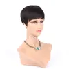 Pixie Cut Kurze Echthaar-Spitzenperücken, leimlose Spitzenfront-Echthaarperücken für Afroamerikaner, brasilianische Haarperücken55059279194108