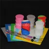 Silicone Wax jars Mats Square sheets pads mat barrel drum 26ml oil container dabber tool for dry herb jars dab silicon rigs