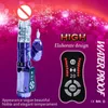 Dual Motors G-spot Dildos Vibrator with Rotating Bead Clitoral Stimulator Massager Adult Sex Toy for Women Couple