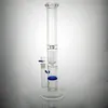 bong glass water pipe straight rube bong with comb perc 17'' straight glass bong with showerhead borosilicate Glass straight waterpipe