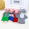 4 Pcs Three Little Pigs Finger Puppets Wooden Headed Baby Kids Educational ToyTwFi3317949