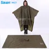Outdoor Adults Waterproof Lightweight Rain Poncho with Hood Perfect to Keep in Emergency Kit, Backpack, Home, Office, Car