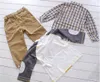 3Pcs Toddler Baby Boys Dress Coat + Shirt +Denim Pants Set Kids Clothes Outfits 2-6Years