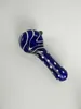 Pipe en verre bleue de 5 pouces de long