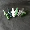 Multicolor Smoke Stare Cover Bongs Tillbehör, glasvattenrör rökrör perkolator glas bongs oljebrännare vattenrör oljeriggar smoki