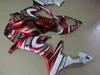 Wtryskarka do formowania z tworzywa sztucznego do Yamaha YZFR1 2004 2005 2006 Wine Red White Fairings Set YZF R1 04 05 06 OT06