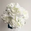 45 cm de hortênsia artificial Flores de simulação popular Mallorca de tamanho grande hidrangea Cinco cabeças por mato para o casamento Decorativo Flor 4 Cor