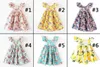 11 modèles cerise citron coton dos nu filles robe de plage florale mignon bébé été dos nu robe dos nu enfants robe à fleurs vintage