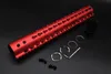 Red Anodized 7,9,10,12,13.5,15'' inch NSR Keymod Handguard Rail Free Floating Picatinny Mount System Aluminum Barrel Nut