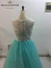 2017 Fashion Scoop Lace Ball Gown Quinceanera Dresses with Button Tulle Plus Size Sweet 16 Dresses Vestido Debutante Gowns BQ38