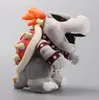 Super Gray King Bowser Jr Koopa recheado Plush Toys Kids Birthday Gift 12 "30cm Frete grátis4474628