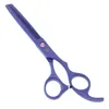 7.0Inch Purple Dragon Professional Pet Schaar voor Dog Grooming Cutting Scissors Dunning Schaar Gebogen Shears Tesoura Puppy, LZS0360