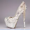 Elegantes strass saltos stiletto sapatos de casamento borla sapatos de festa para senhoras sandálias de verão sapatos de noiva de casamento com alta quali2773