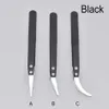 Heat Resistant Stainless Steel Ceramic Tweezers Pointed Tip For Coils Wholesale 100pcs/lot