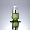 Livraison gratuite 300pcs / lot 30 ml Bouteille de lotion en verre vert avec pompe en argent, bouteilles de pompe à pression, conteneur cosmétique ENG03