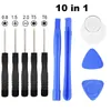 10 em 1 kit de ferramentas de abertura, ferramenta de reparo do pry com chave de fenda para iPhone Samsung Galaxy Xiaomi Huawei