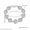 Chaude 925 argent sterling rose collier bracelets Bagues Boucles D'oreilles Ensemble De Bijoux Charme mariage cadeaux pour les femmes 5set / lot