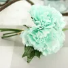 Peônia vívida e Dália Bouquet Artificial 1 Bunch Casamento Flores Falsas Dama De Honra Bouquets De Noiva Decoração Do Casamento